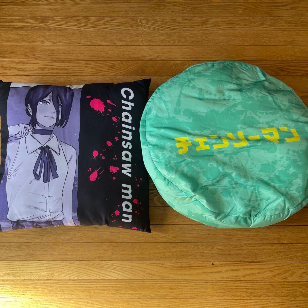 おまけ付き！！チェンソーマン ラウンドクッション マキマ＆チェンソー