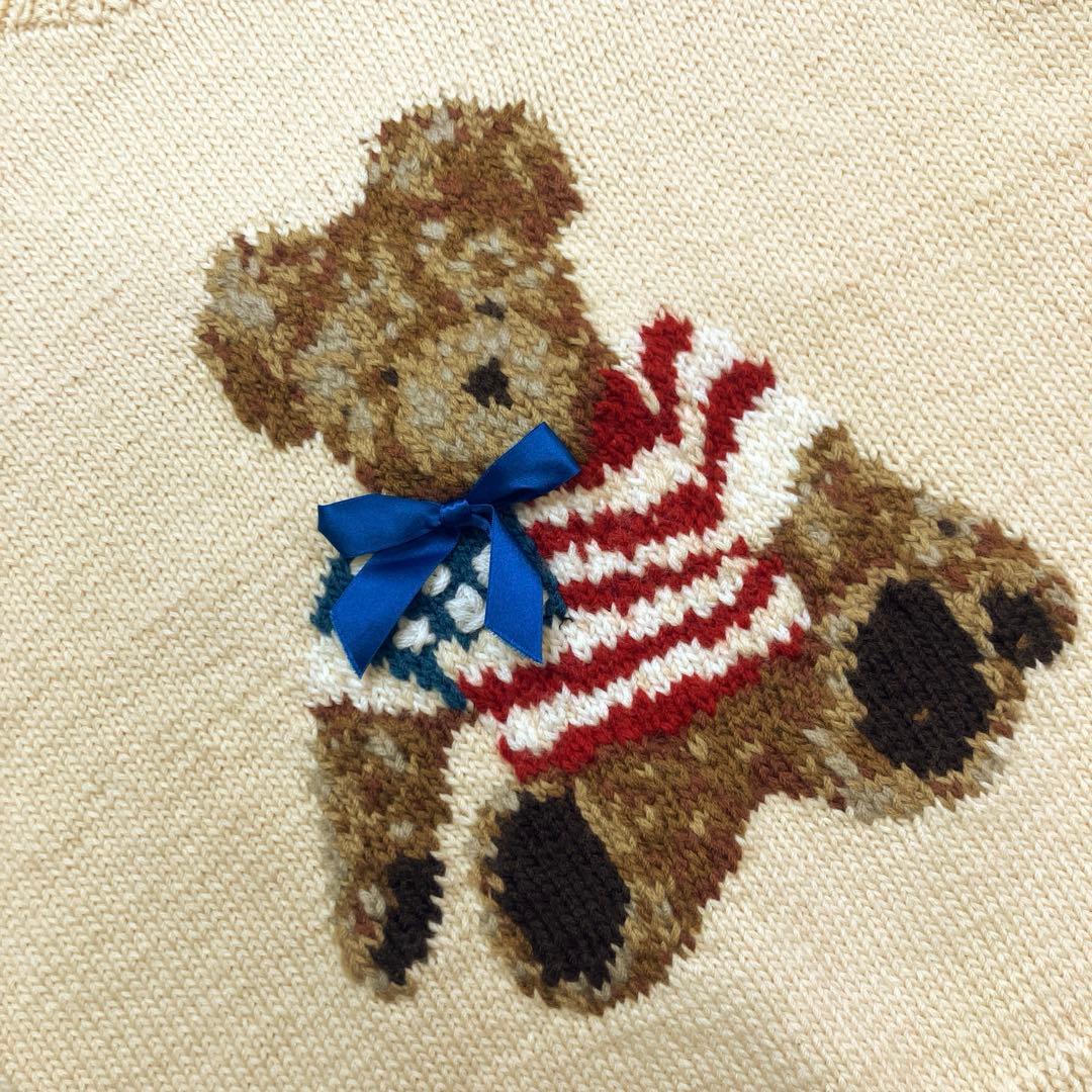 美品】ワンダフルワールド くまちゃん編み 半袖ニット - メルカリ