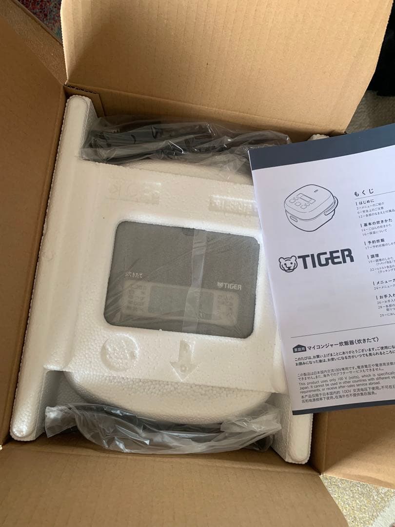 TIGER マイコンジャー炊飯器　炊きたて　 JBS-B055 KL