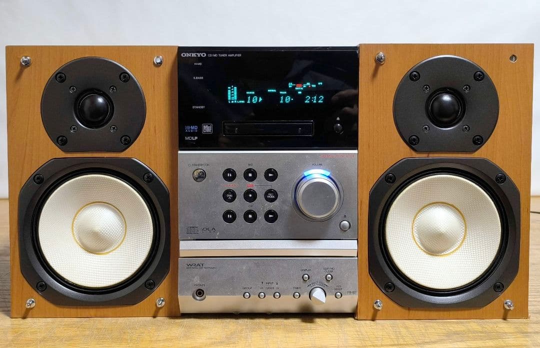 46【動作保証】ONKYO★CD/MDチューナーFR-B7＆スピーカーD-B7