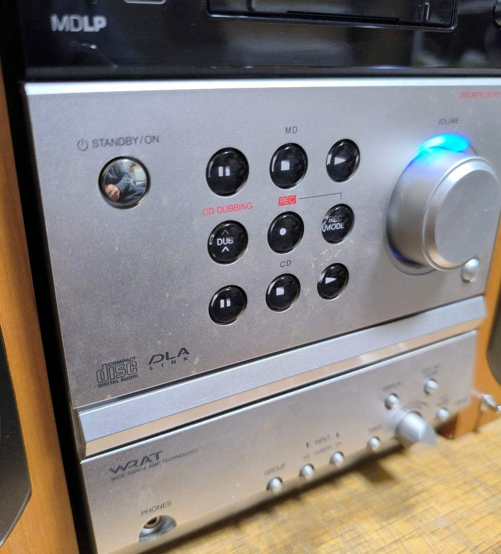 46【動作保証】ONKYO★CD/MDチューナーFR-B7＆スピーカーD-B7