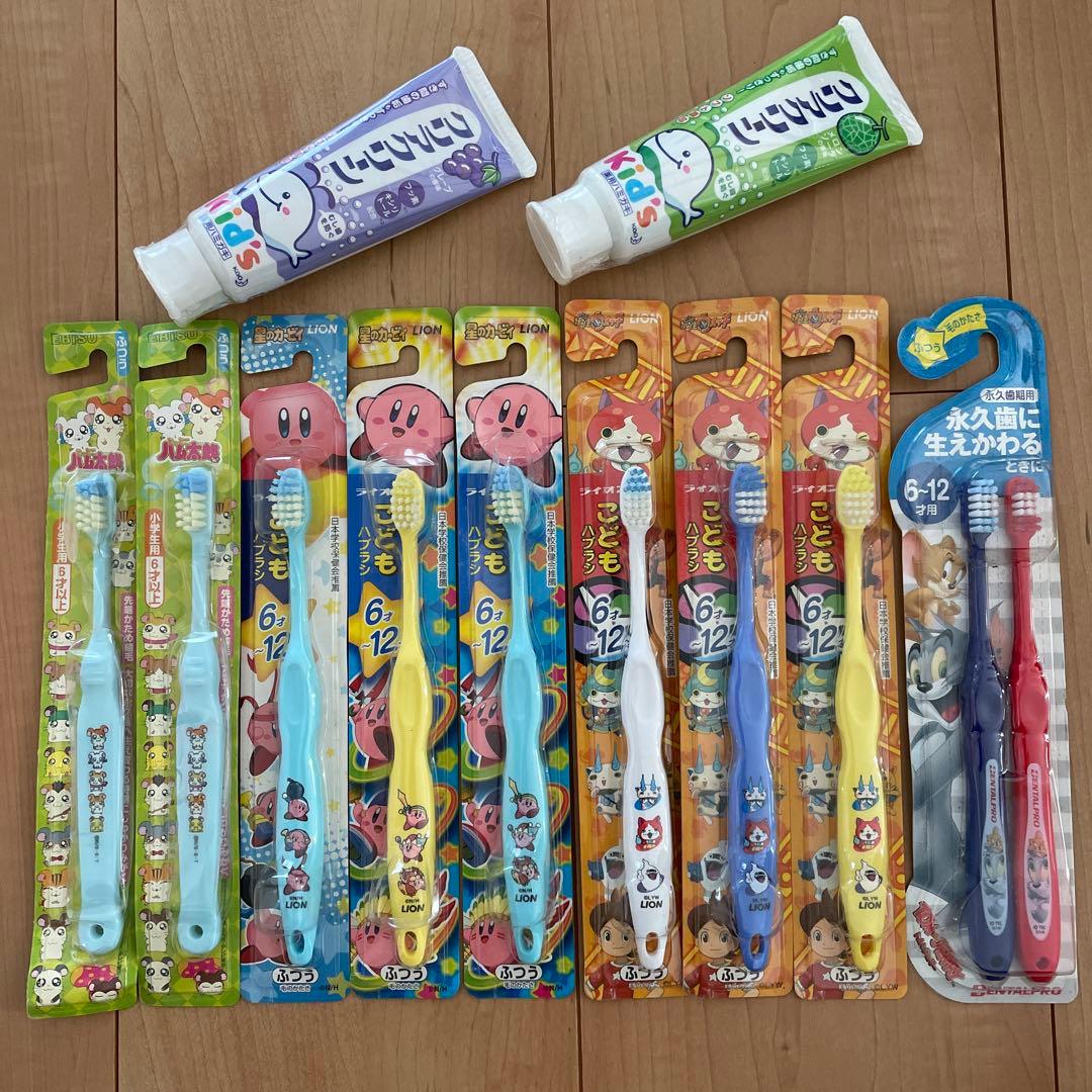 ☆未使用☆ 大人気 星のカービィ等 歯ブラシ 歯磨き粉 キッズ - メルカリ