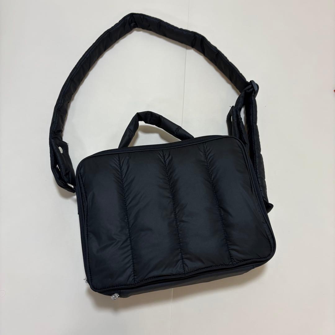 Calin カラン マザーズバッグ 黒 ブラック キルティング calin】 カラン キルティング マザーズバッグ ポーチ ブラック 実物