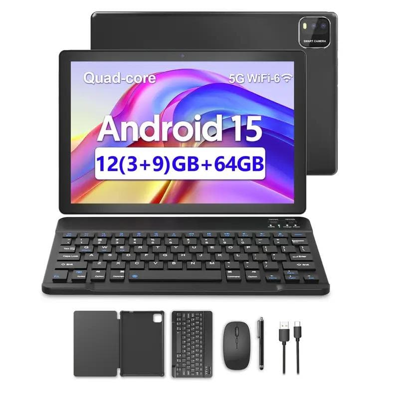 【新品未使用】 Android 15 10インチ タブレット 12GB