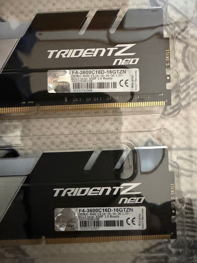G.SKILL Trident Z Neo DDR4 8GB×4枚 計32GB