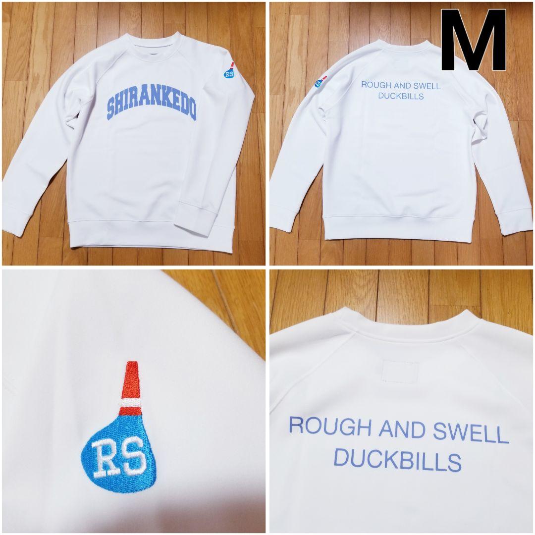 美品　rough&swell スウェットトレーナー ゴルフウェア　M ROUGH&SWELL ラフアンドスウェル 長袖スウェットトレーナー ブルー系 L