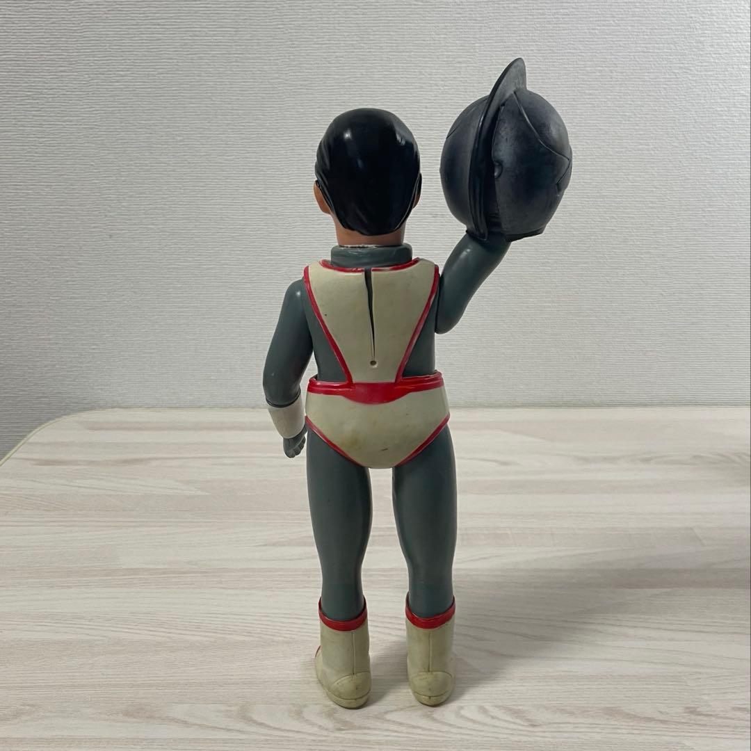 旧バンダイ シルバー仮面 ソフビ フィギュア 面取れ ジャイアント 当時