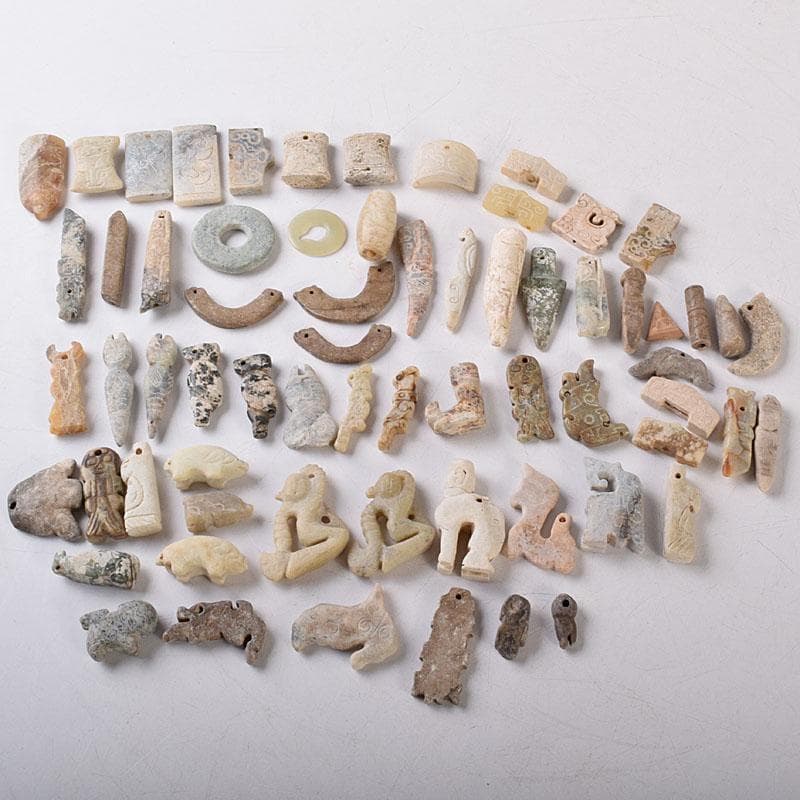 中国 玉石彫刻 根付 玉器 玉珮 装飾品 66点まとめて M R8503 - メルカリ