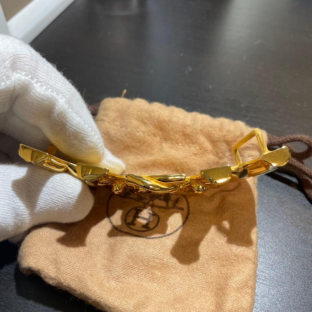 エルメス HERMES エレファント 象デザイン 金色バックル 希少 - 小物