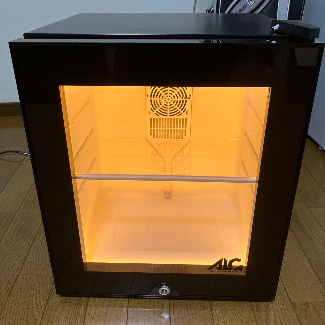 【未使用品】【リモコン付】LED内蔵ミニゲーミング冷蔵庫ALG-GMMFL30L
