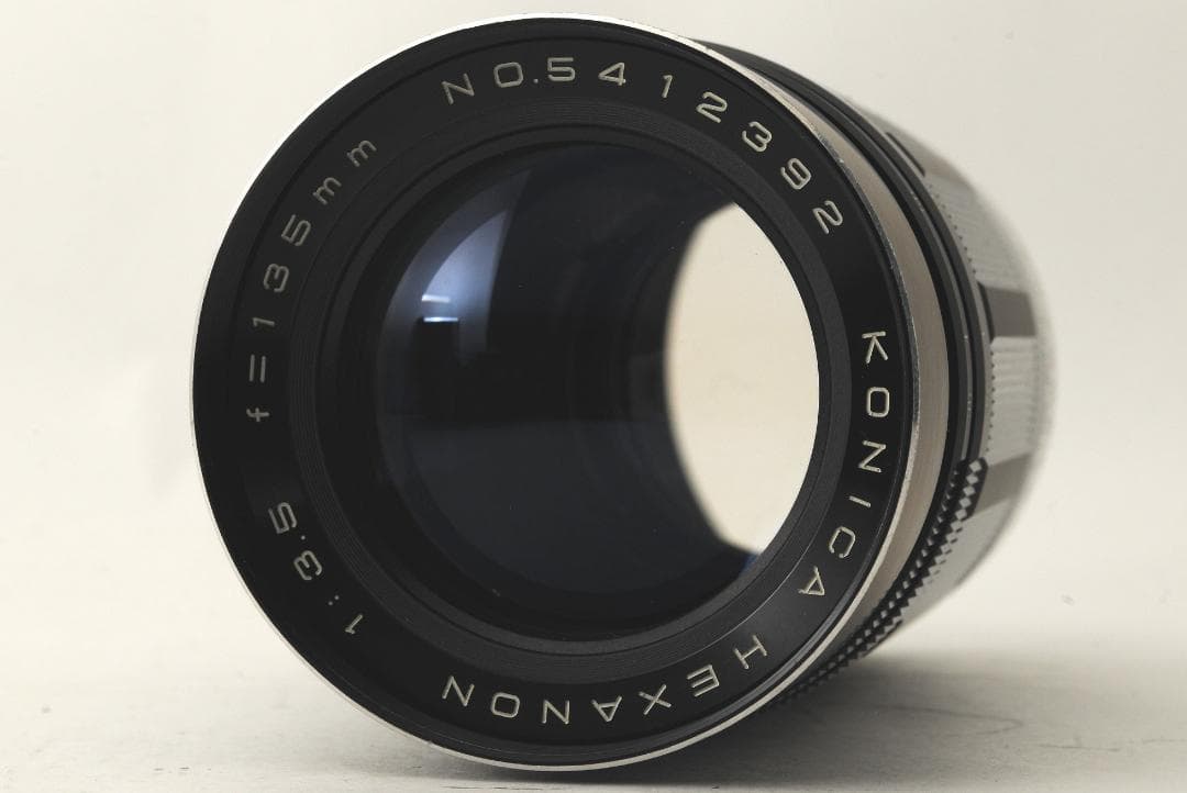 KONICA HEXANON 135mm F/3.5 初期型 希少なWリング仕様
