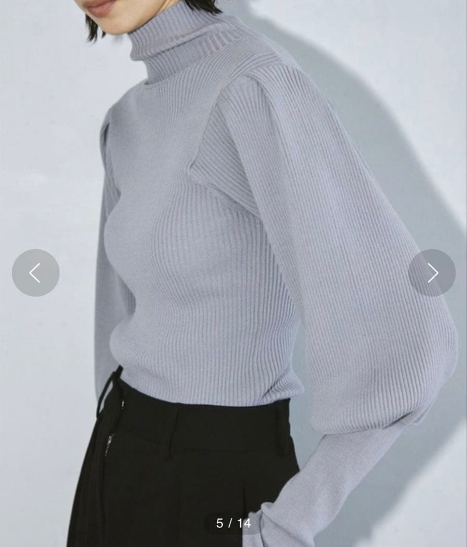 TODAYFUL トゥデイフル Puffsleeve Rib Knit 新品 TODAYFUL (トゥデイフル）Puffsleeve Knit Tops☆ 26春夏予約