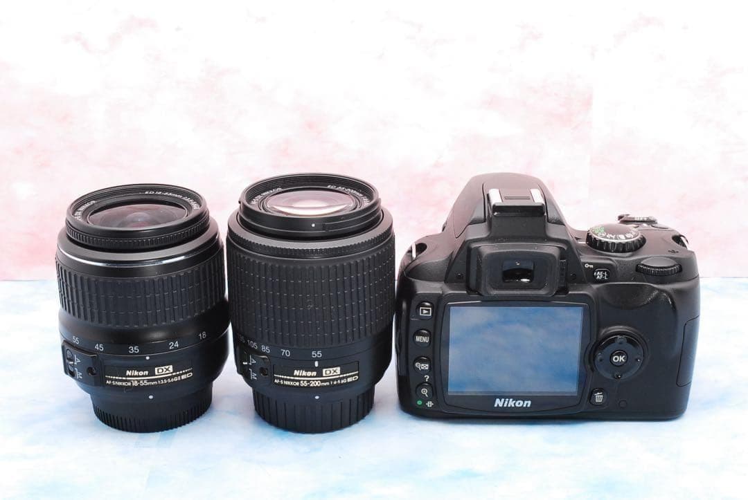 Nikon D40X★デビュー向け★Wレンズ★一眼レフカメラ★バッテリー2個