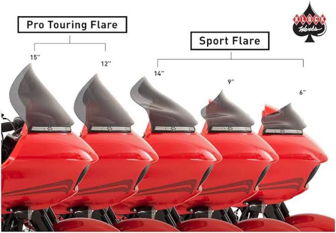 クロックワークス Pro Touring Flare 12インチ ダークスモーク - メルカリ