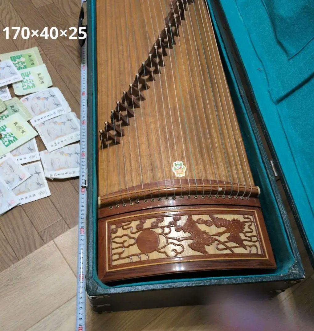 ブロッコリー様専用 古筝 中国楽器 緑のケース付き 本体ケース爪替線譜面