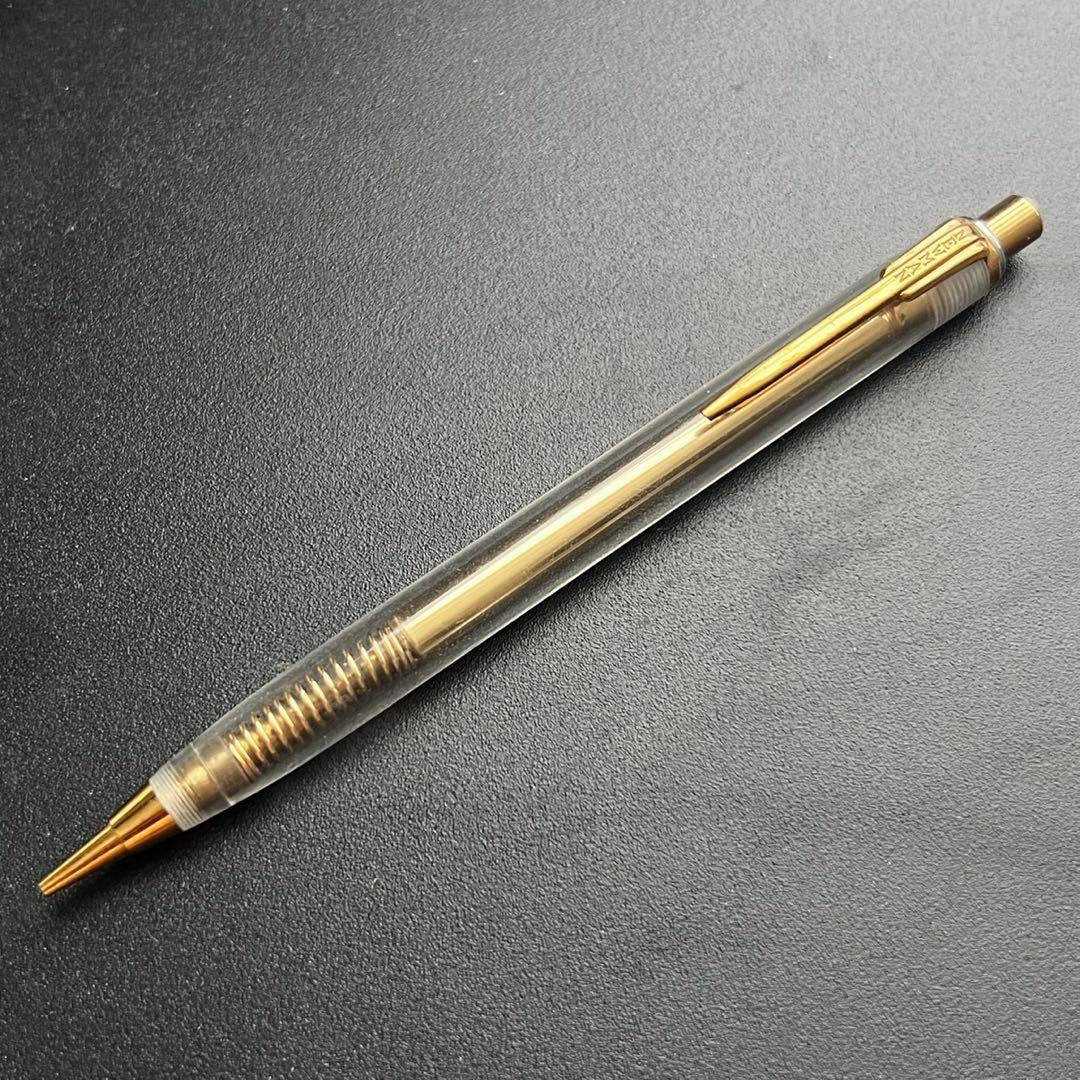 貴重 Newman 透明軸 金 1.18mm 廃番 廃盤 シャーペン ニューマン