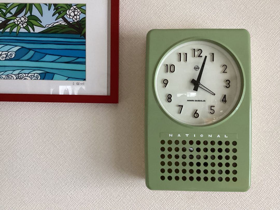 National (現Panasonic)電磁式振り子時計 昭和30年代