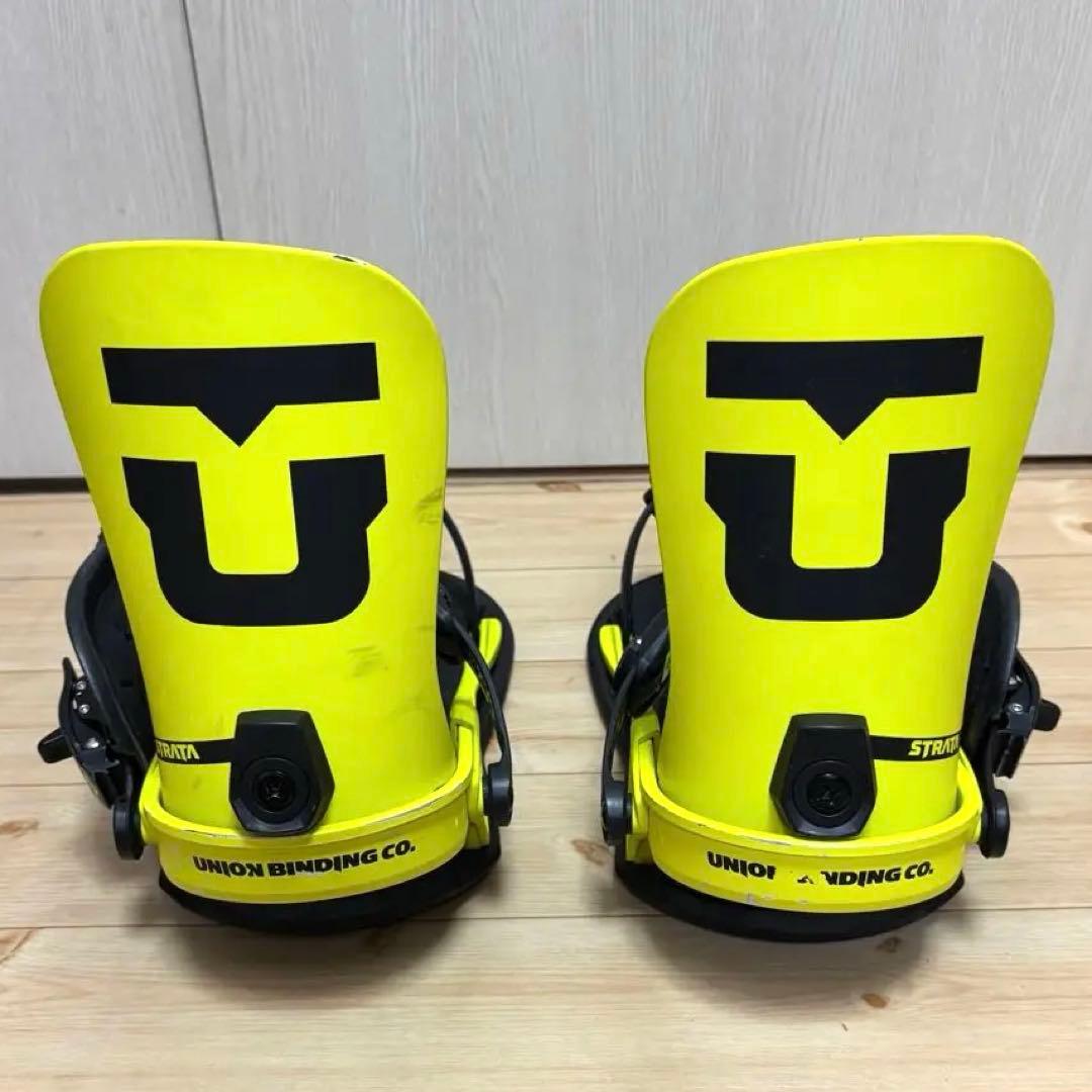 UNION STRATA 【size.L】ネオンイエロー Union Snowboard Bindings 『 Strata 』 24-25 ユニオン