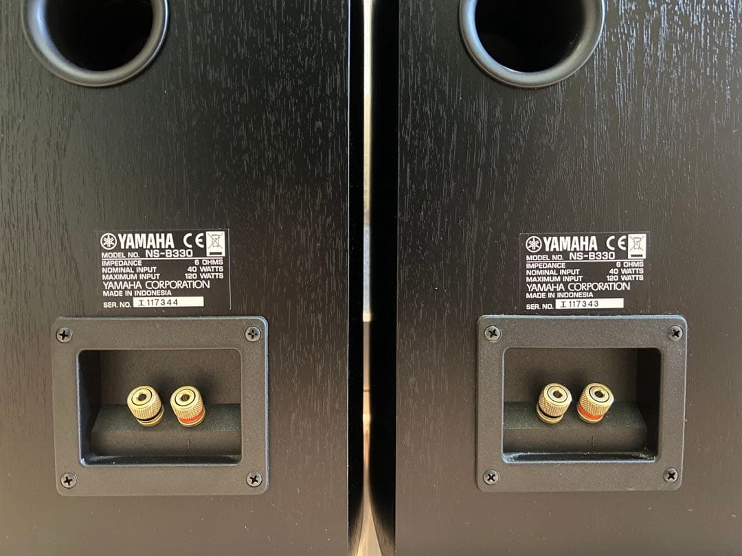 YAMAHA NS-B330 ブックシェルフスピーカー (ブラック) ペア　美品