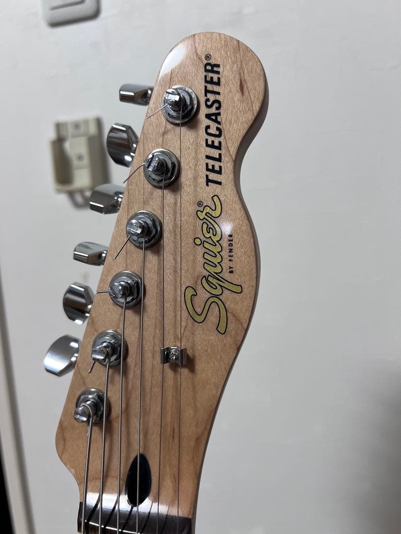 Squier スクワイヤー テレキャスター 青 ゴトーペグ ストラップロック