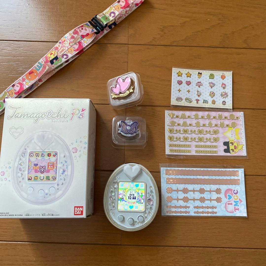 たまごっちピース 本体セット 白 デコピアス付き - メルカリ