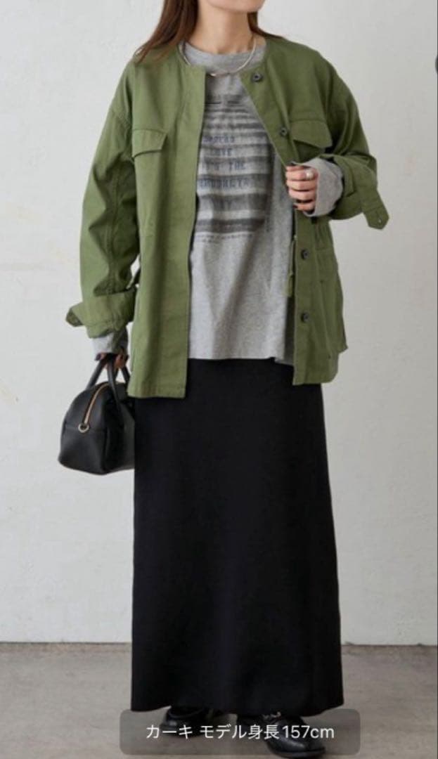 ピュアルセシン ノーカラーミリタリー