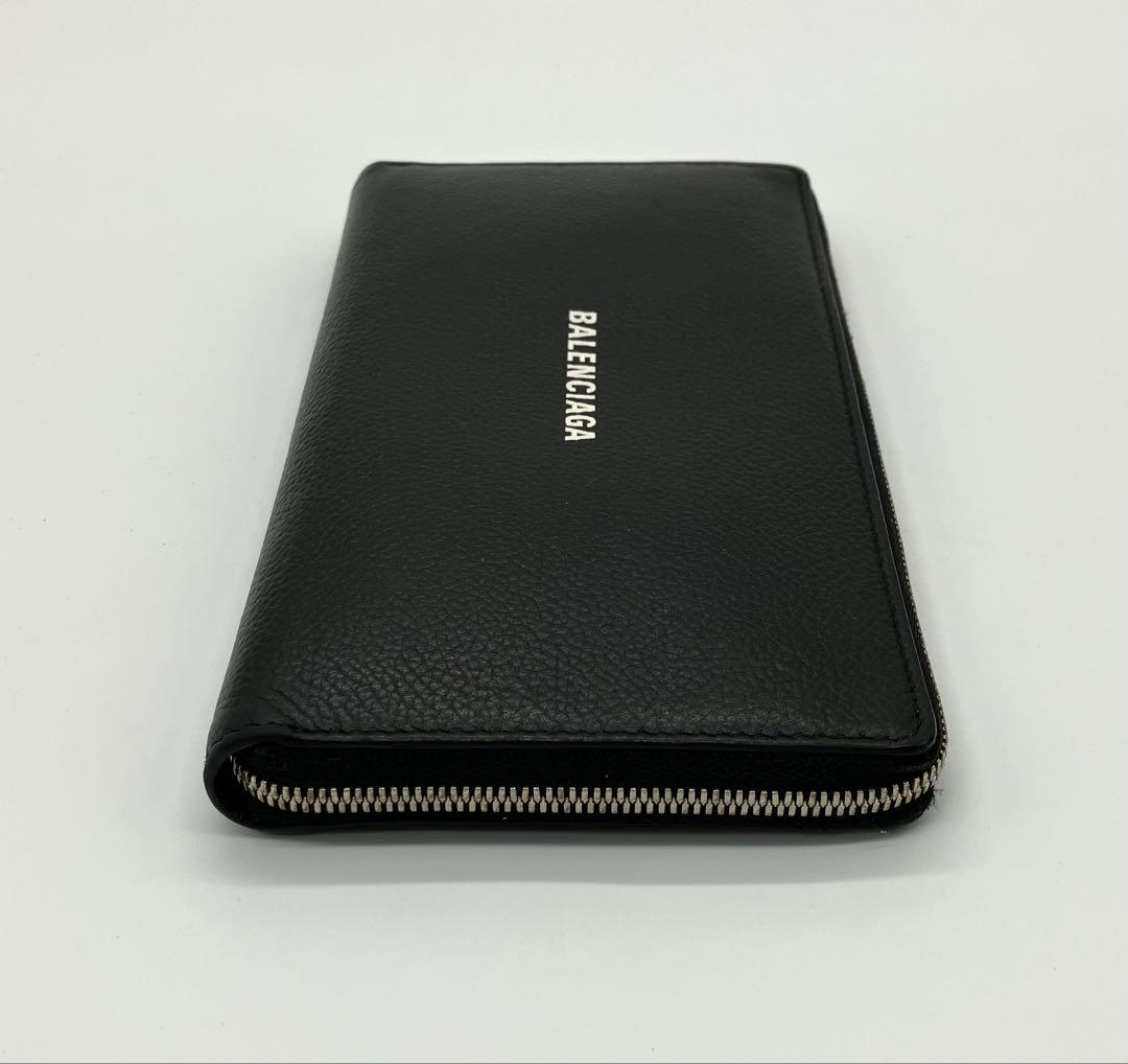 ⭐️ 美品 バレンシアガ エブリデイ ロゴ ラウンドファスナー 長財布