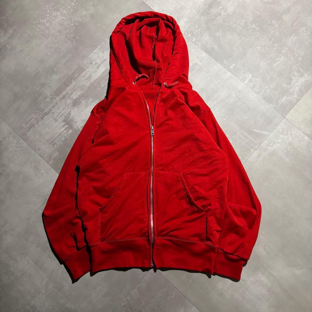 70s - Sears パーカー　ダブルフェイス　裏サーマル　赤　赤色　USA製 70s - Sears パーカー ダブルフェイス 裏サーマル 赤 赤色 USA製