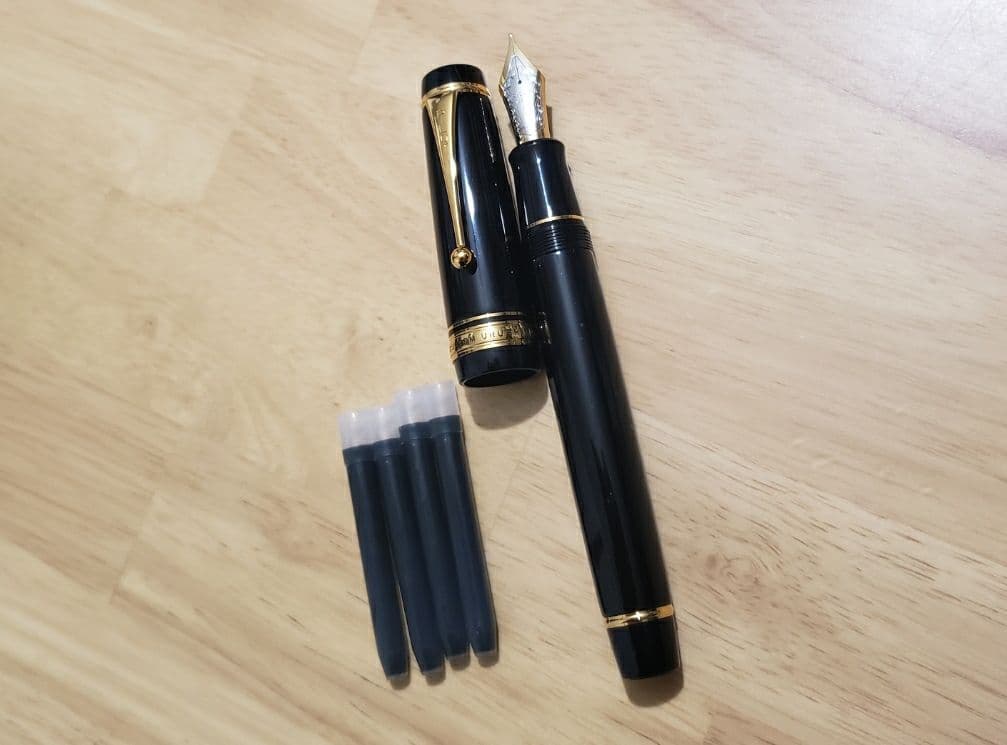限定】万年筆 カスタムurushi 黒 太字(B) ペントレー付き - メルカリ