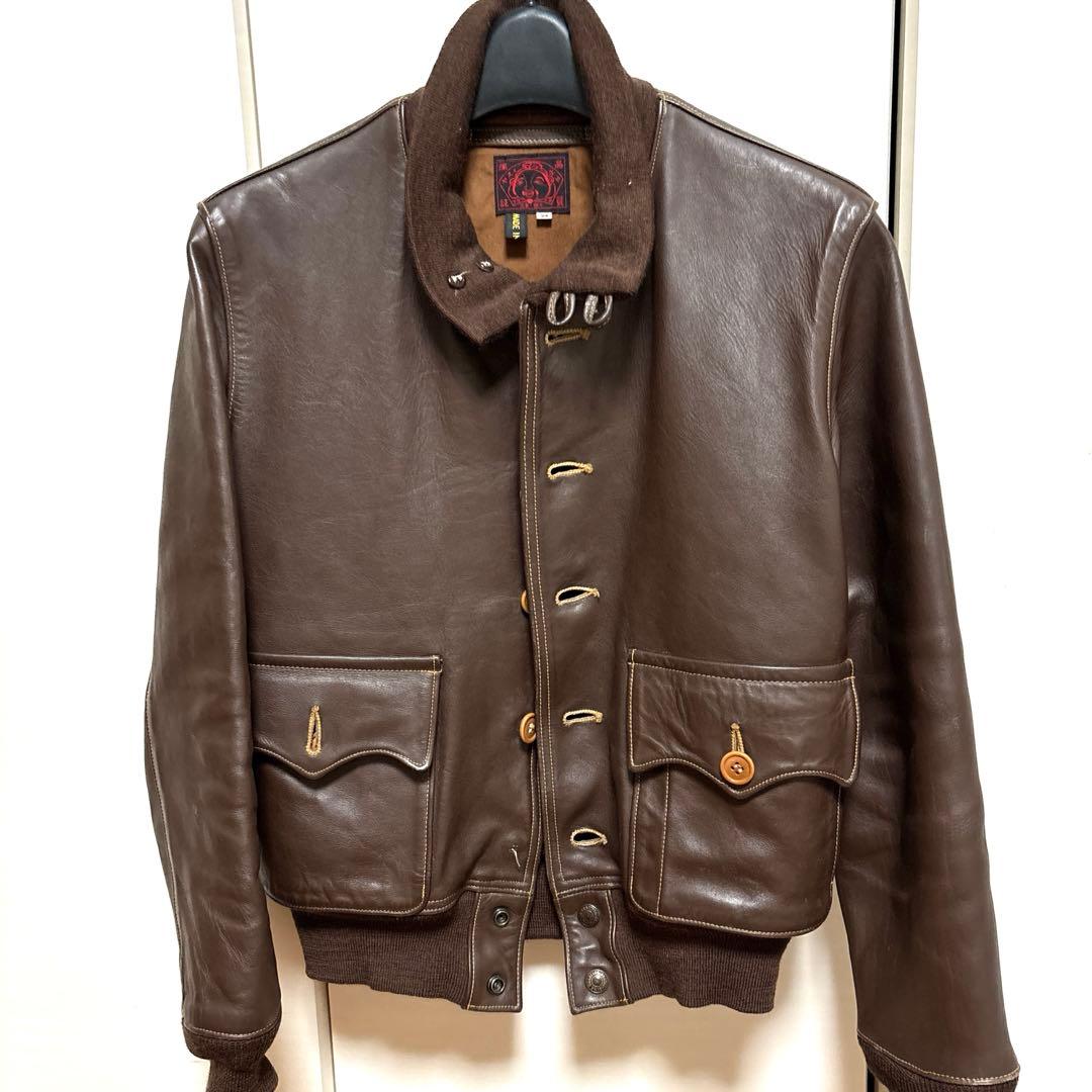 超レア EVIS エヴィス A-1 レザージャケット 34 - メルカリ