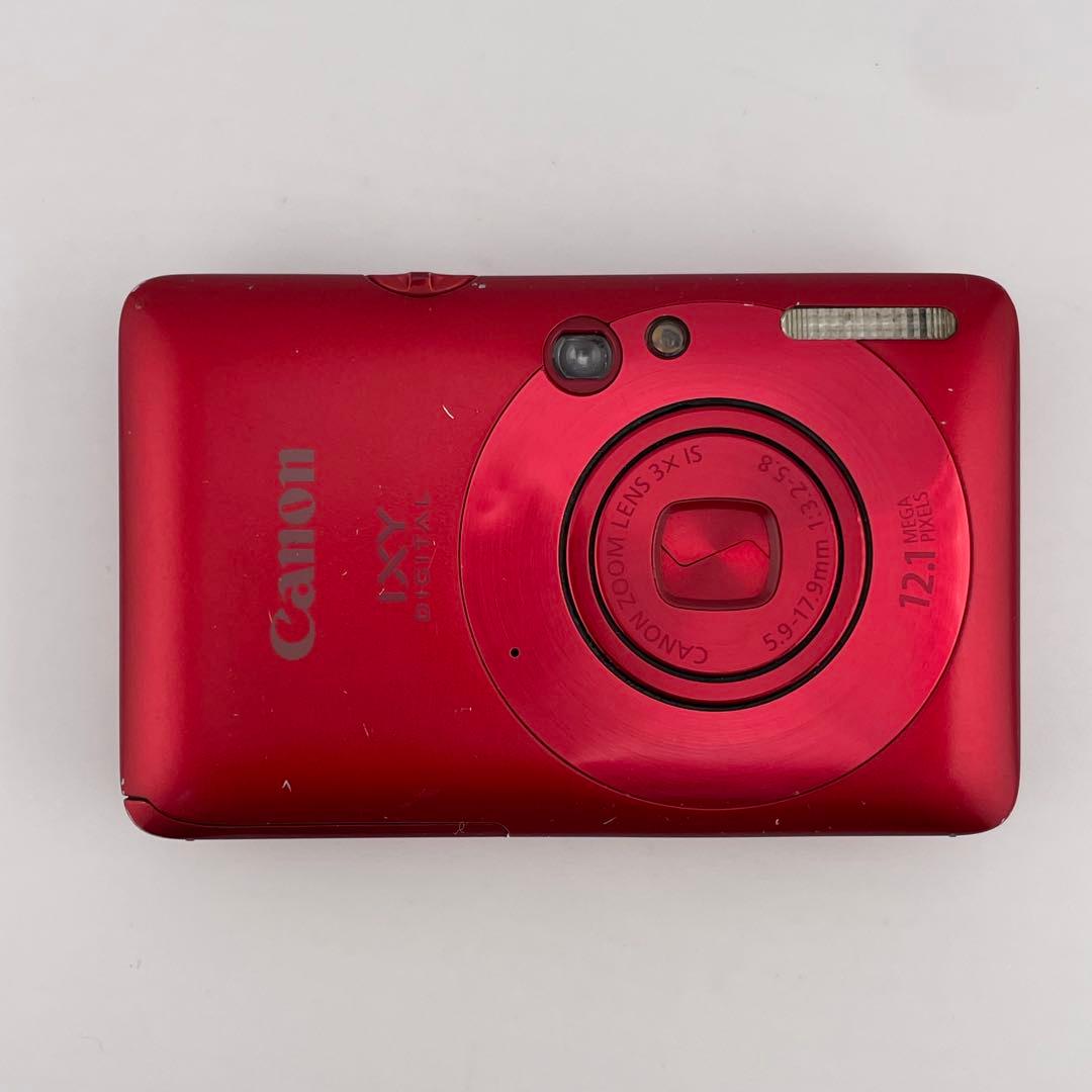 実写良⭕️【動作確認済】Canon IXY 210IS キャノン デジカメ 赤