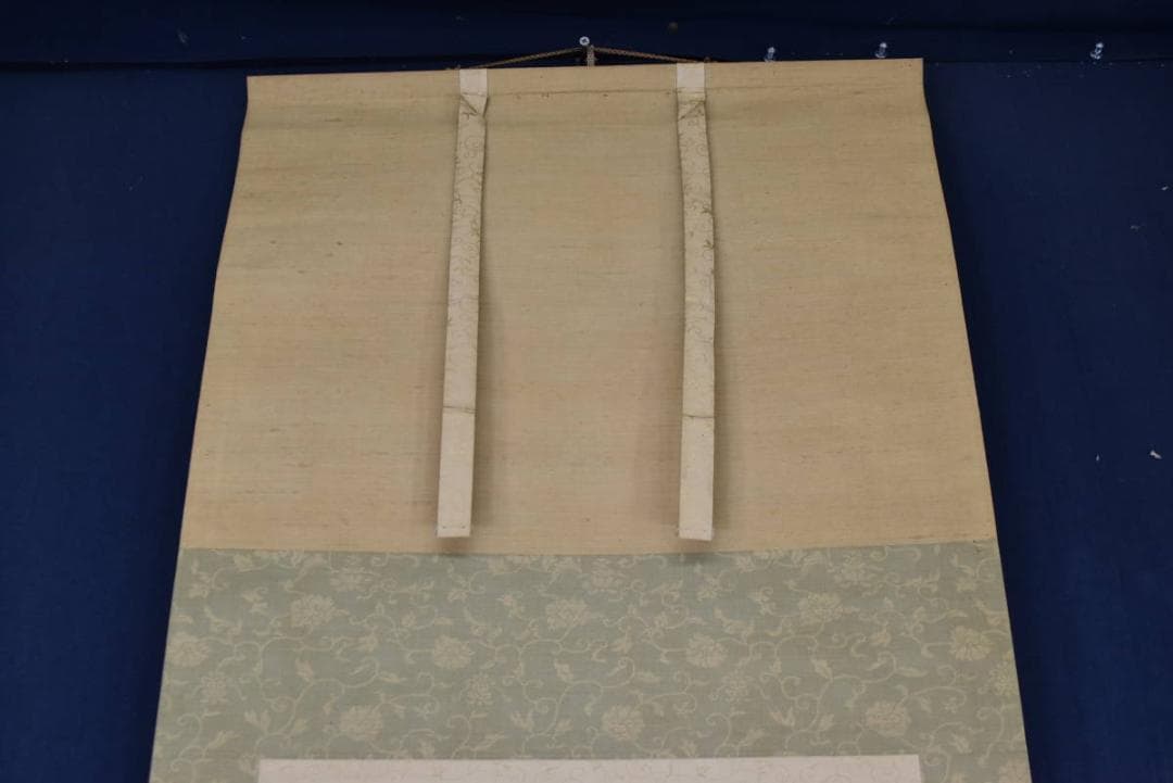 真作】玉水/高士人物図/掛軸/名家伝来/AA-886