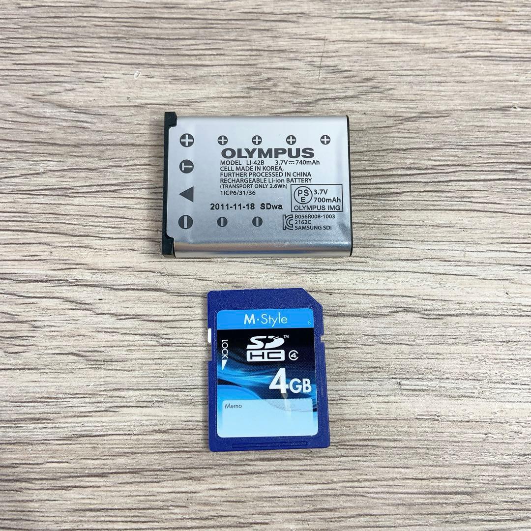 OLYMPUS VH-210 パープル 14MP 5倍ズーム デジカメ - メルカリ