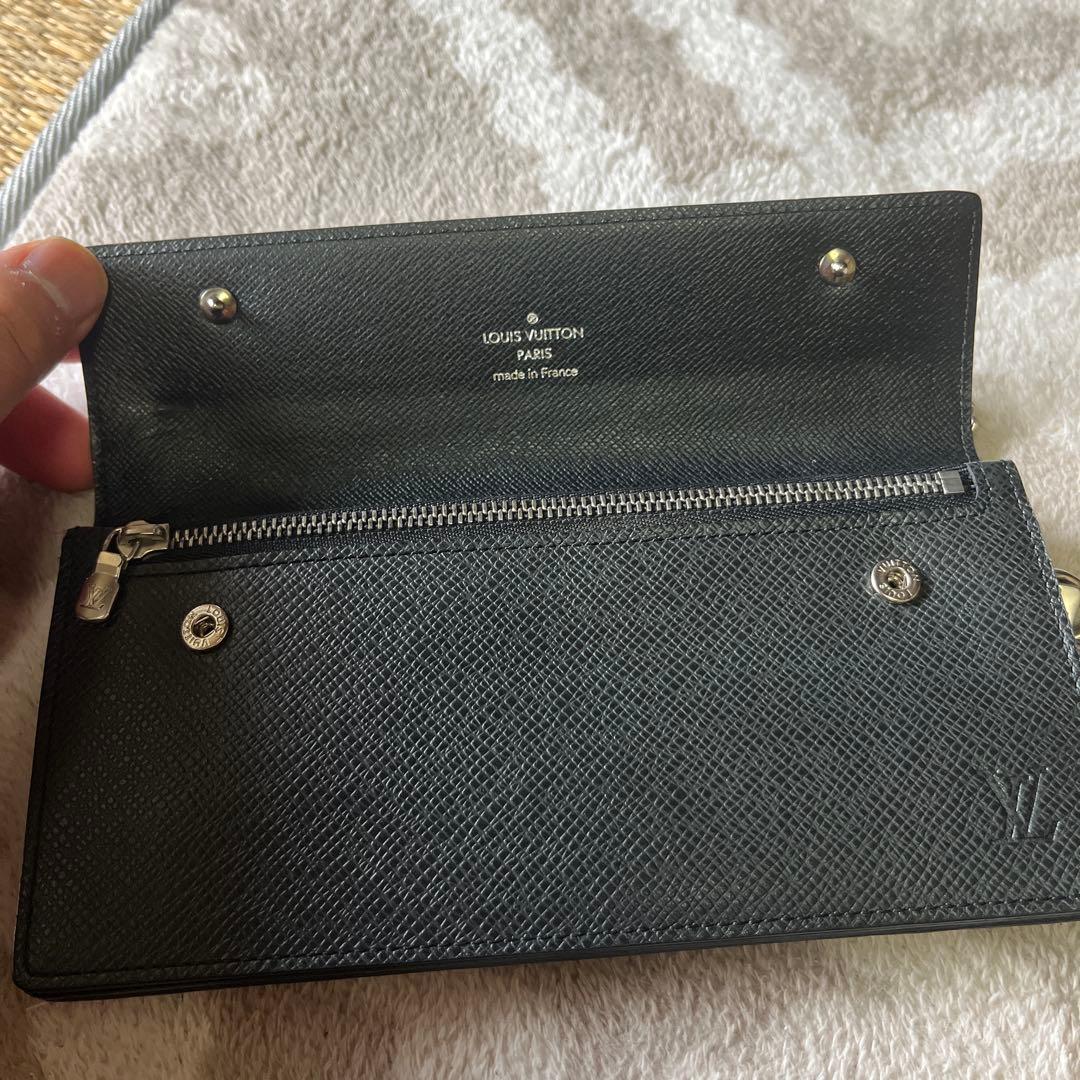 美品 ルイヴィトン 長財布 タイガ ポルトフォイユ アコルディオン