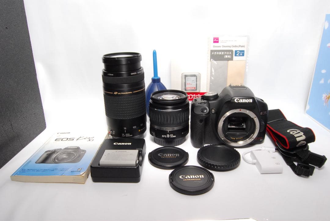 初心者オススメ⭐️ダブルレンズセット⭐️Canon Kiss X3⭐️EF75-300