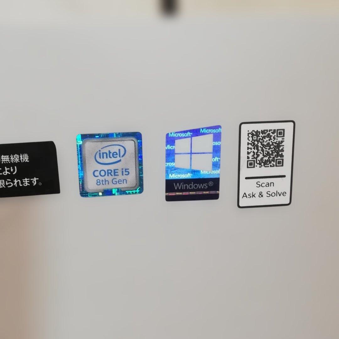 レノボ 超狭枠24インチ　第8世代Core-i5　8G/512SSD＆HDD 再