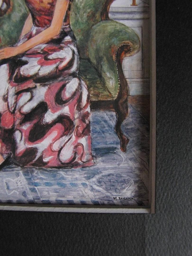 田中実、【好日】、希少な額装用画集より、新品額装付、状態良好