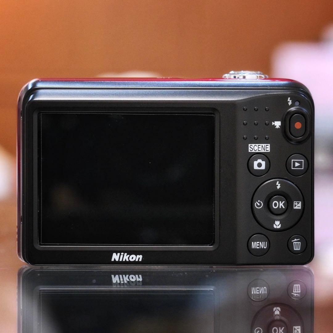 極美品 動作品 平成レトロ Y2K Nikon COOLPIX A10 RED