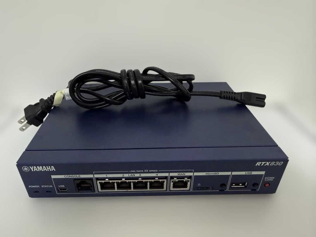 YAMAHA RTX830 ギガアクセス VPN ルーター USED