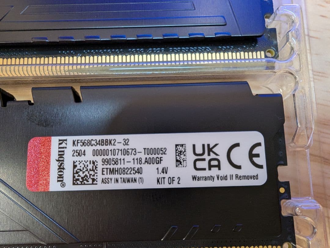 【国内正規品】Kingston DDR5-6800 KF568C34BBK-32