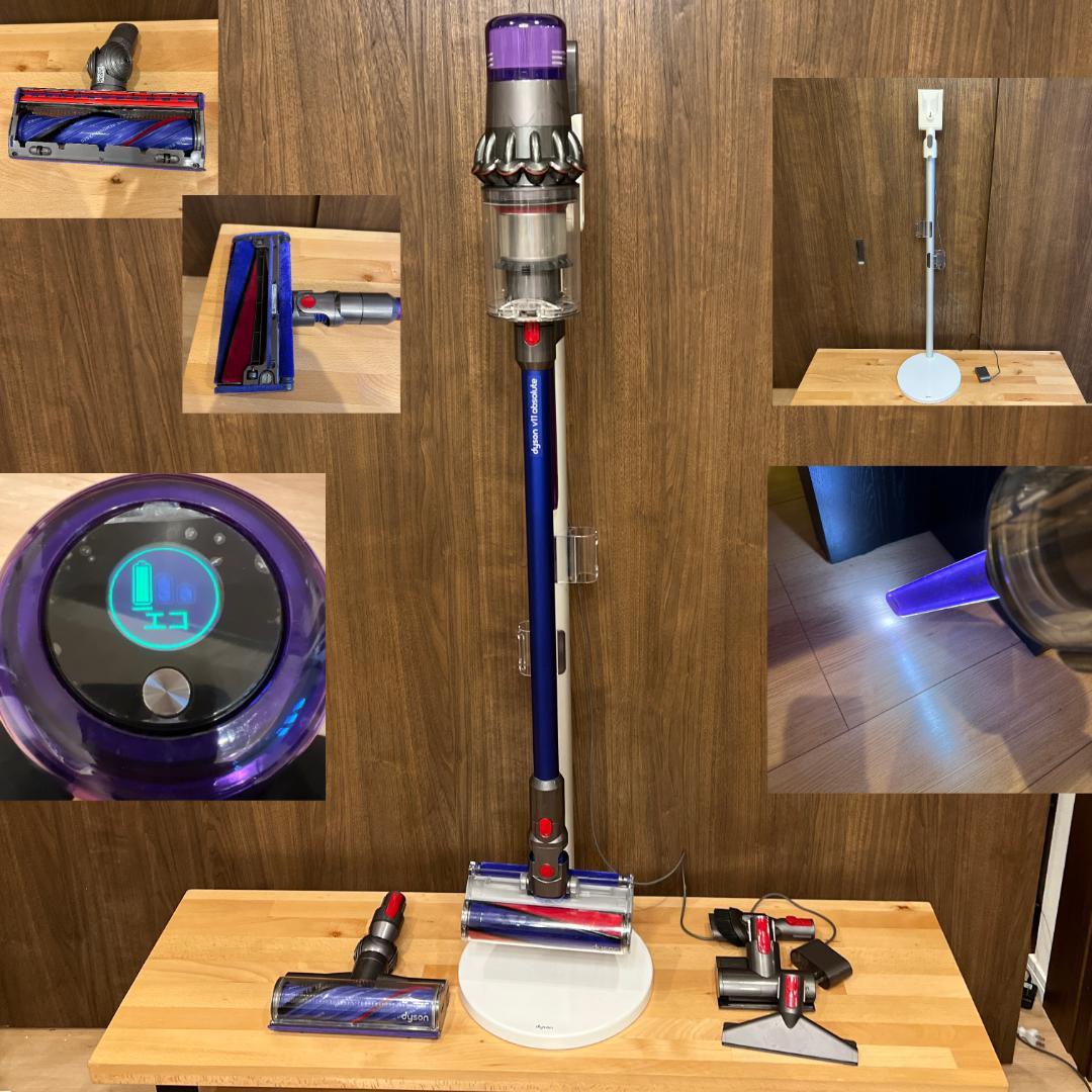 SV14 スクリューヘッド + ソフトローラーヘッド + 純正スタンド Dyson（ダイソン） 純正 ソフトローラークリーンヘッド V7シリーズ用