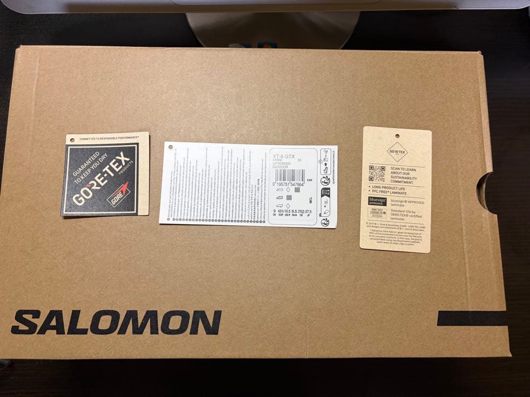 靴 Salomon XT-6 GORE-TEX 27.5cm blacksilver