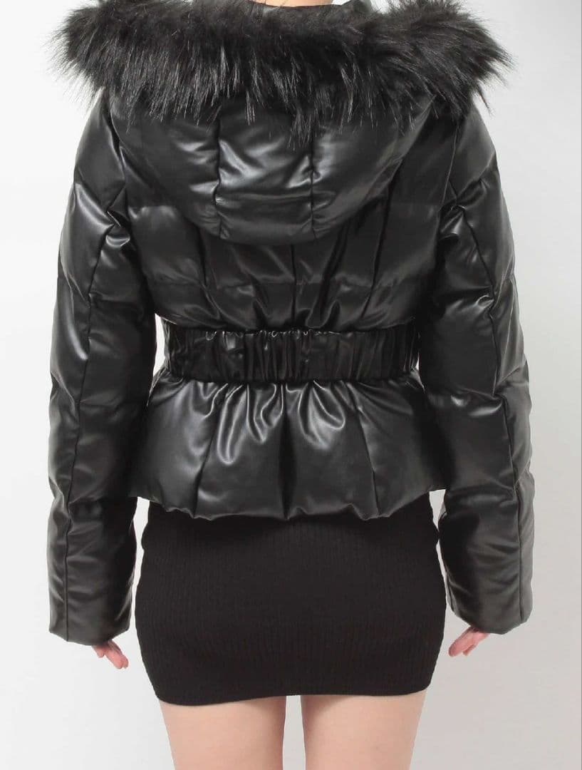 GYDA GDベルト付きフェイクレザーショートダウンコート 未開封 - メルカリ