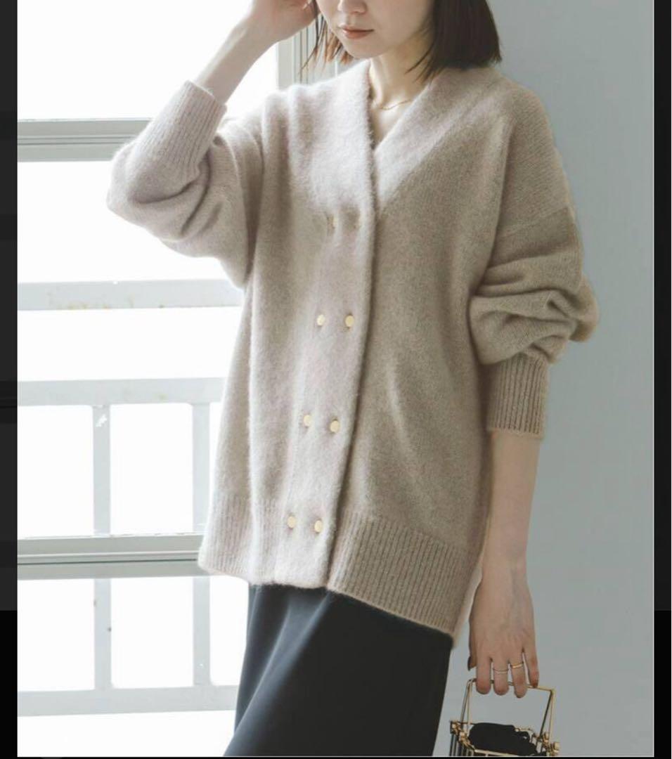 noble ノーブル　yak ダブルボタンニットカーディガン YAK/ヤク ダブルボタンニットカーディガン（ニット／セーター）｜NOBLE