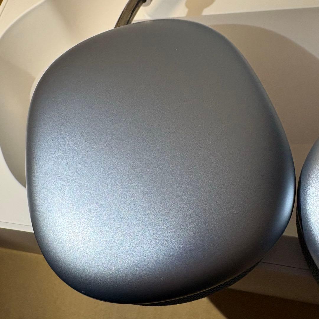 未使用に近い 保証つき AirPods Max ブルー 本体 充電ケーブル付き