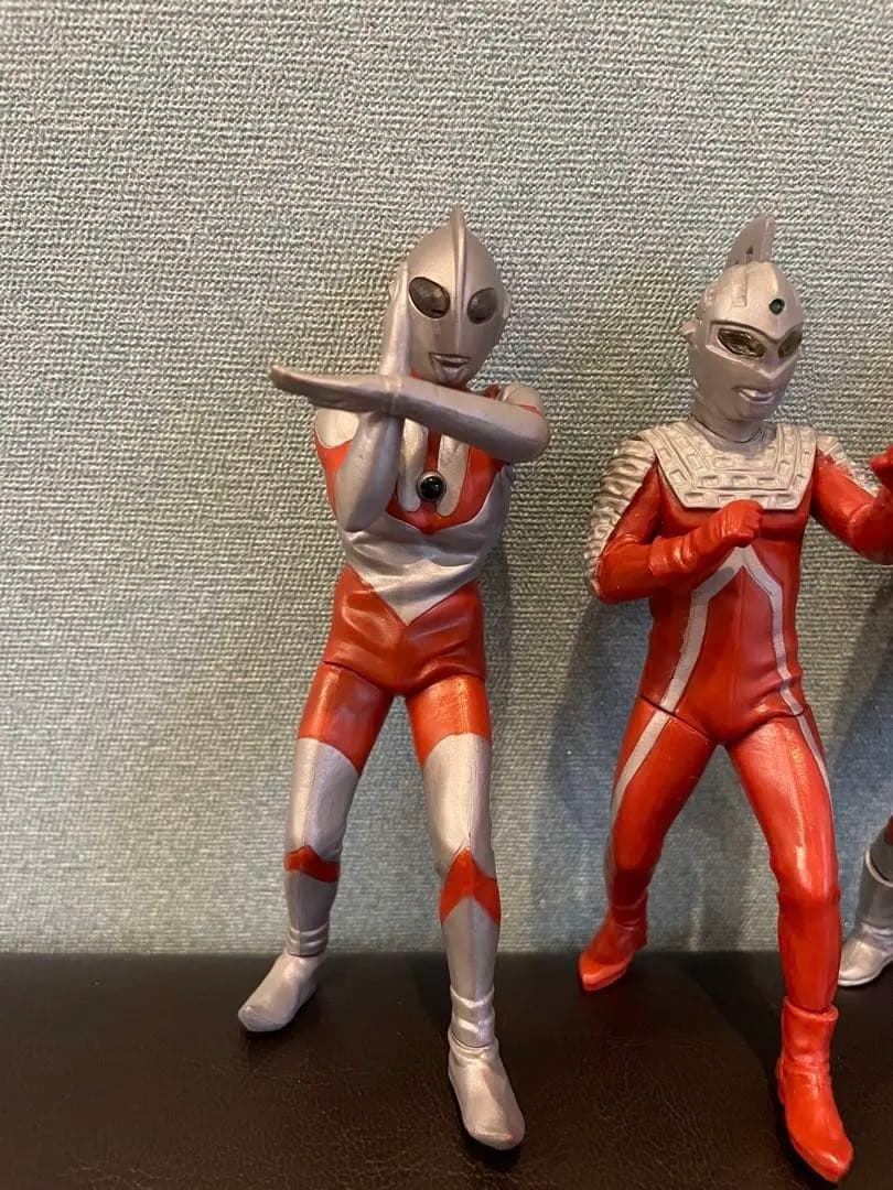 発光ギミック付】ウルトラヒーロー ソフビフィギュア 6体セット（昔の