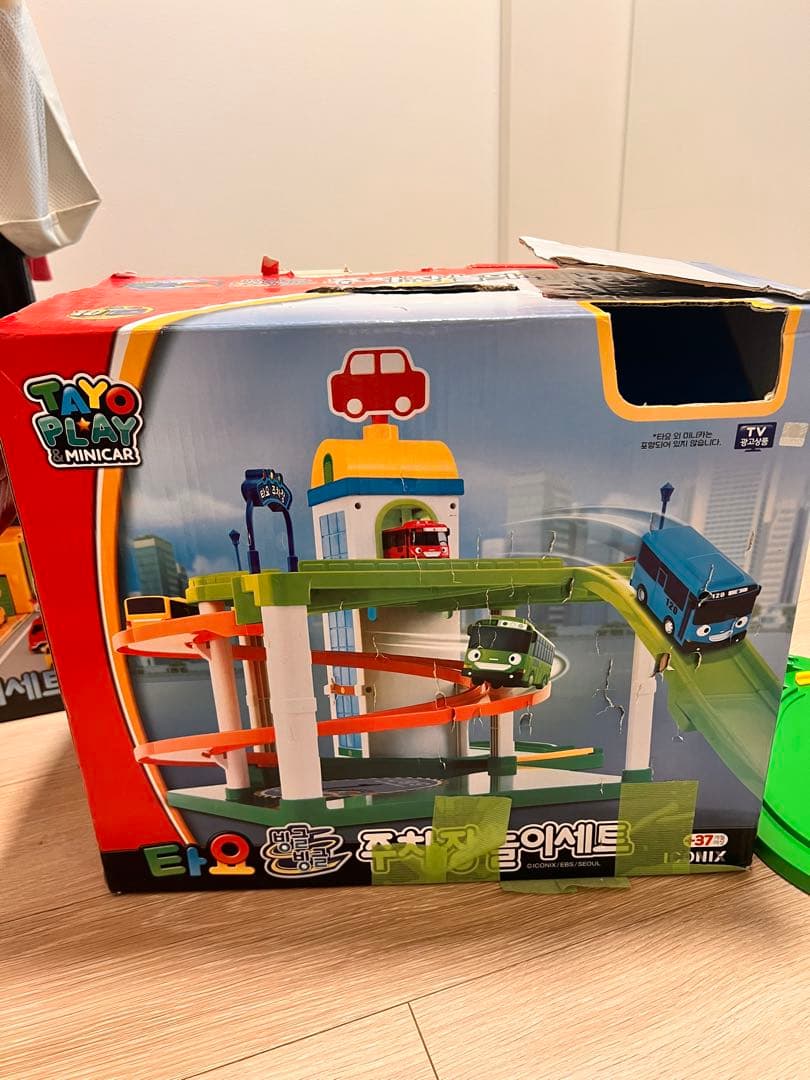 Tayo Play ミニカーセット スロープ付き