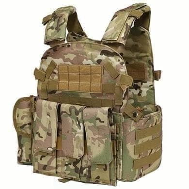 6094 マルチカム迷彩 タクティカルベスト プレートキャリア - メルカリ