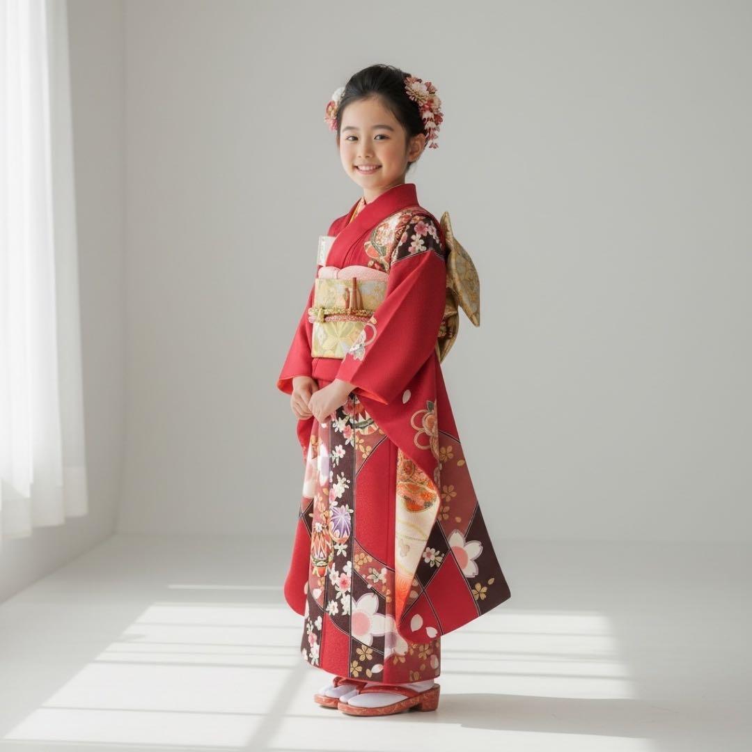 ◎mk-1174 七五三 女の子 着物・襦袢セット 7歳 2-19 - メルカリ