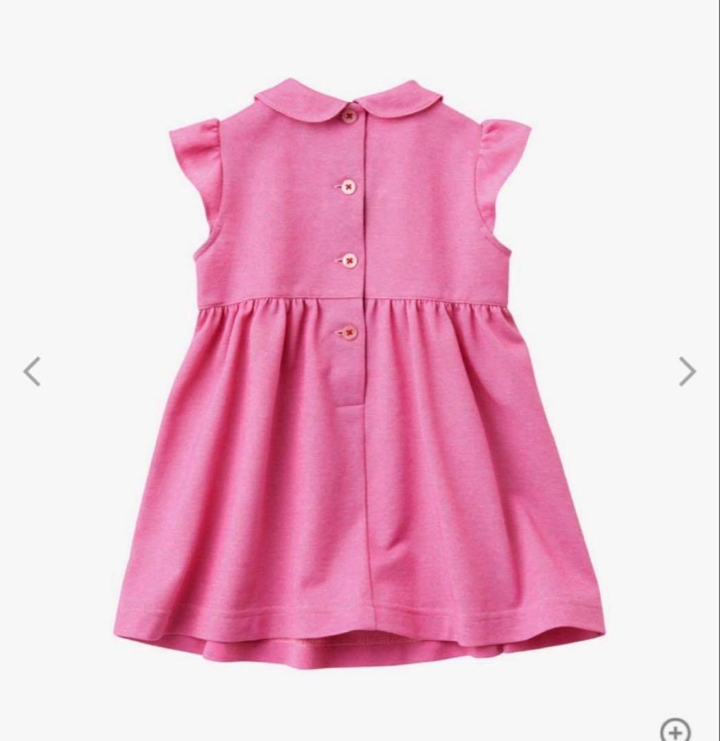 familiar ファミリア さくらんぼ チェリー 刺繍 半袖ワンピース 90